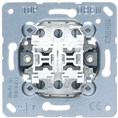 2-gang 2-way rocker switch insert