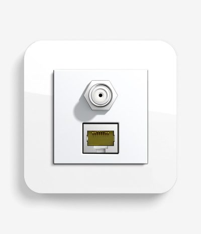 E3 White SAT "F" and network outlet