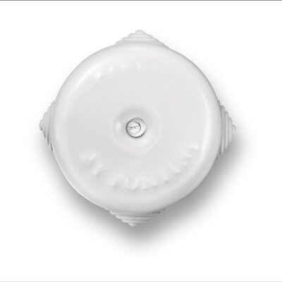 Garby Junction box white porcelain Ø78mm