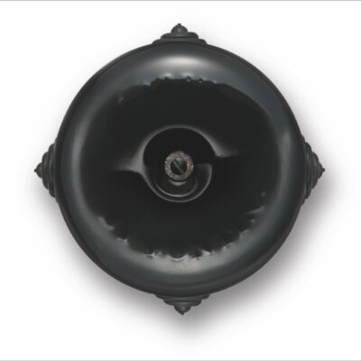 Garby Junction box black porcelain Ø78mm