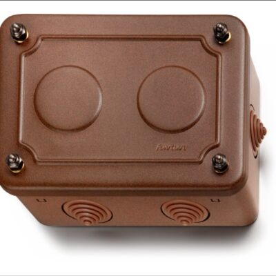 Garby Junction box aged metal