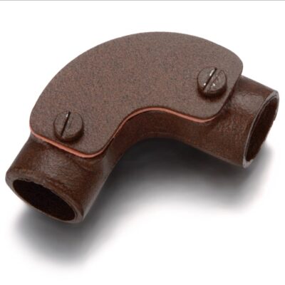 Garby Tube 90º pipe bend aged metal Ø25mm