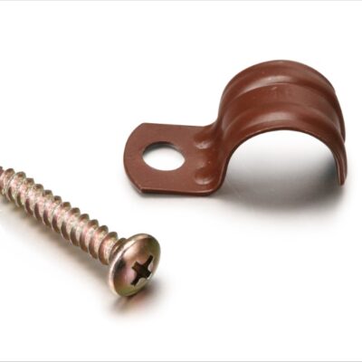 Garby Wall mount pipe bracket (25 un) brown Ø16mm