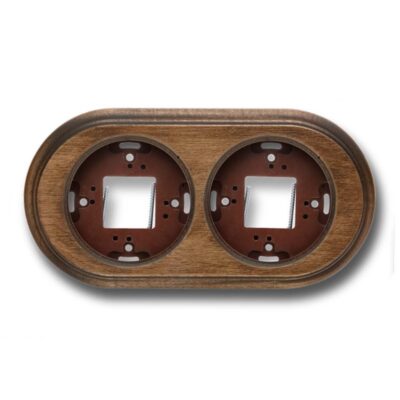 Garby Multifunction wood base 2-gang aged beech