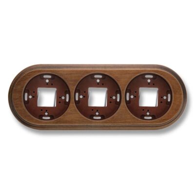 Garby Multifunction wood base 3-gang aged beech
