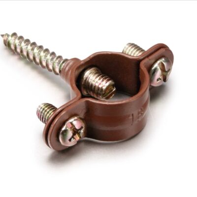 Garby Wall mount conduit clamp (25un) brown Ø20mm