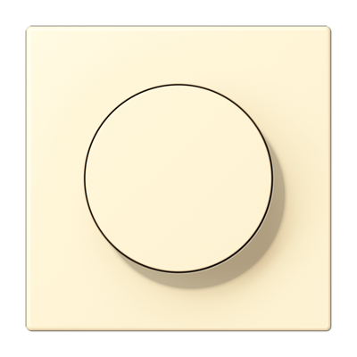 LS 990 Les Couleurs 1-gang rotary dimmer cover, 32001 Blanc