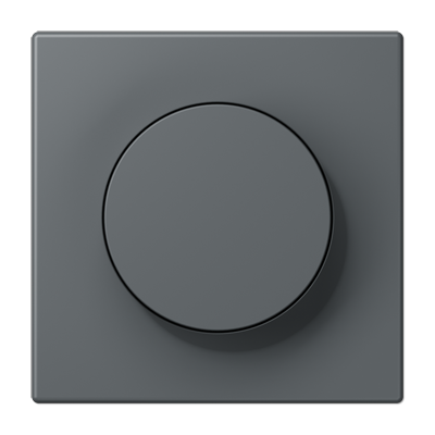 LS 990 Les Couleurs 1-gang rotary dimmer cover, 32010 Gris Foncé 31