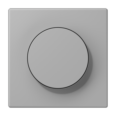 LS 990 Les Couleurs 1-gang rotary dimmer cover, 32012 Gris Moyen