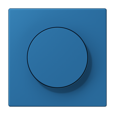 LS 990 Les Couleurs 1-gang rotary dimmer cover, 32030 Bleu Céruléen 31