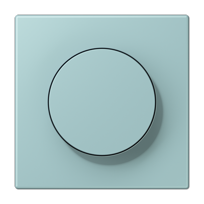 LS 990 Les Couleurs 1-gang rotary dimmer cover, 32033 Céruléen Clair