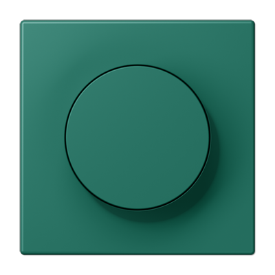 LS 990 Les Couleurs 1-gang rotary dimmer cover, 32040 Vert Anglais
