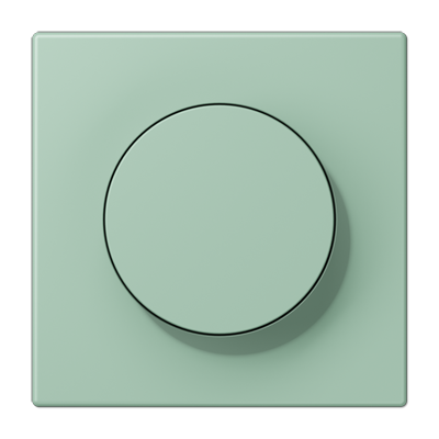LS 990 Les Couleurs 1-gang rotary dimmer cover, 32041 Vert Anglais Clair