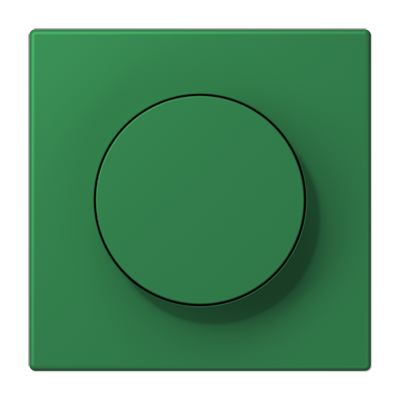 LS 990 Les Couleurs 1-gang rotary dimmer cover, 32050 Vert Foncé