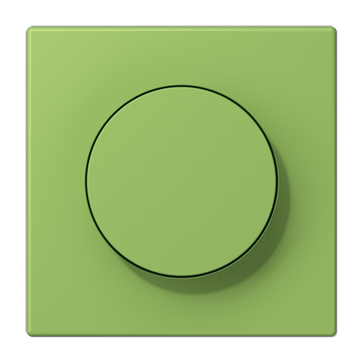 LS 990 Les Couleurs 1-gang rotary dimmer cover, 32051 Vert 31