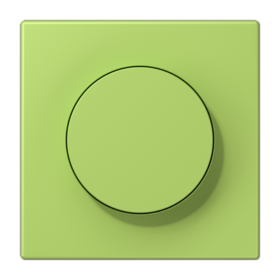 LS 990 Les Couleurs 1-gang rotary dimmer cover, 32052 Vert Clair