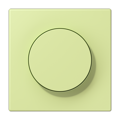 LS 990 Les Couleurs 1-gang rotary dimmer cover, 32053 Vert Jaune Clair