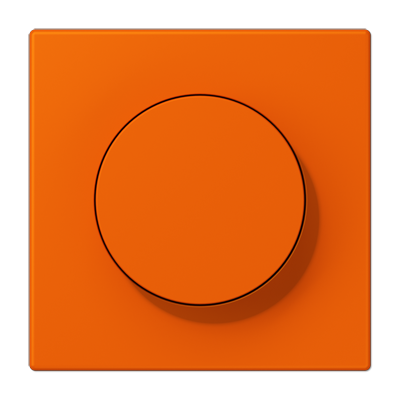 LS 990 Les Couleurs 1-gang rotary dimmer cover, 32080 Orange