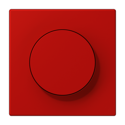 LS 990 Les Couleurs 1-gang rotary dimmer cover, 32090 Rouge Vermillon 31