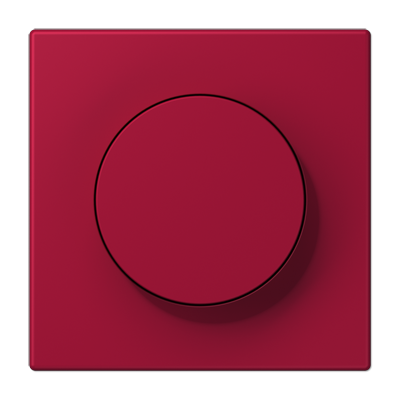 LS 990 Les Couleurs 1-gang rotary dimmer cover, 32100 Rouge Carmin