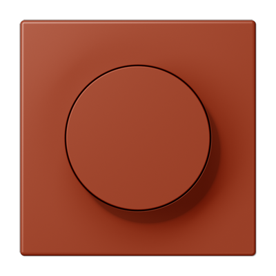LS 990 Les Couleurs 1-gang rotary dimmer cover, 32110 L'ocre Rouge