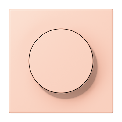LS 990 Les Couleurs 1-gang rotary dimmer cover, 32112 L'ocre Rouge Clair
