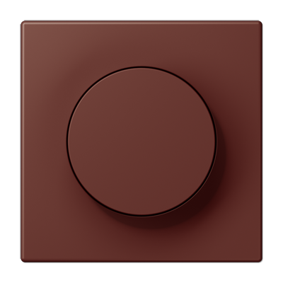 LS 990 Les Couleurs 1-gang rotary dimmer cover, 32120 Terre Sienne Brûlée