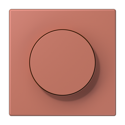 LS 990 Les Couleurs 1-gang rotary dimmer cover, 32121 Terre Sienne Brique