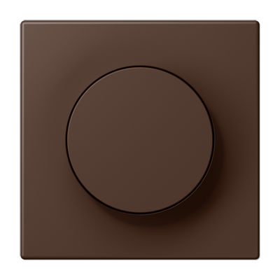 LS 990 Les Couleurs 1-gang rotary dimmer cover, 32130 Terre D'ombre Brûlée 31