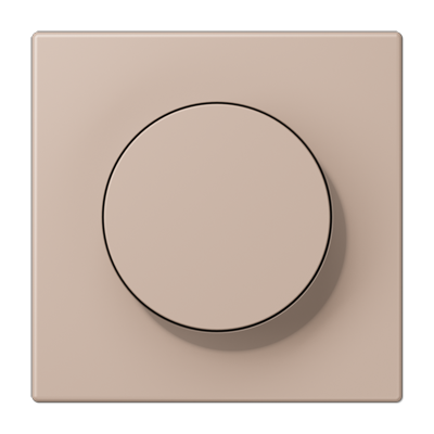 LS 990 Les Couleurs 1-gang rotary dimmer cover, 32131 Ombre Brûlée Claire