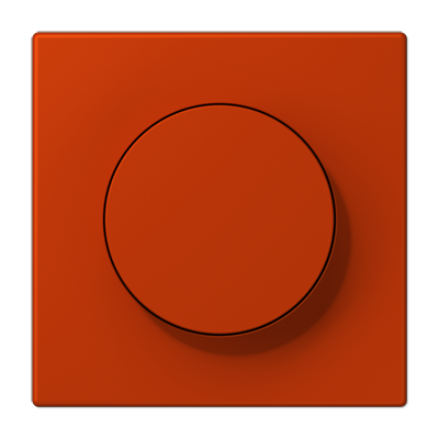 LS 990 Les Couleurs 1-gang rotary dimmer cover, 4320A Rouge Vermillion 59