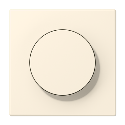 LS 990 Les Couleurs 1-gang rotary dimmer cover, 4320B Blanc Ivoire