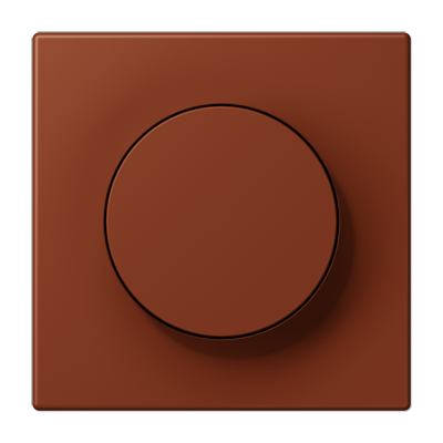 LS 990 Les Couleurs 1-gang rotary dimmer cover, 4320D Terre Sienne Brûlée 59