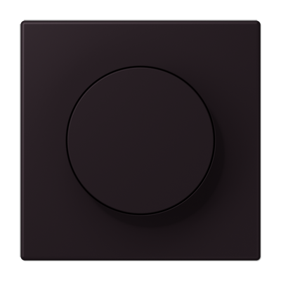 LS 990 Les Couleurs 1-gang rotary dimmer cover, 4320E Noir D'Ivoire
