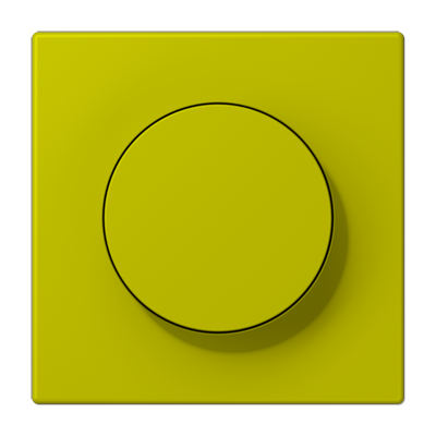 LS 990 Les Couleurs 1-gang rotary dimmer cover, 4320F Vert Olive Vif
