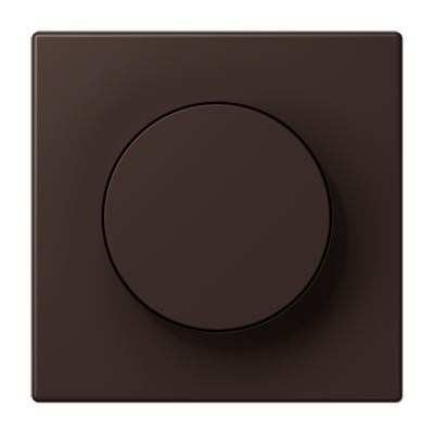 LS 990 Les Couleurs 1-gang rotary dimmer cover, 4320J Terre D'ombre Brûlée 59