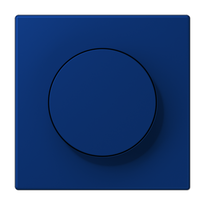 LS 990 Les Couleurs 1-gang rotary dimmer cover, 4320T Bleu Outremer Foncé