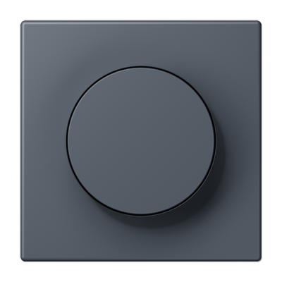LS 990 Les Couleurs 1-gang rotary dimmer cover, 4320U Gris Foncé 59