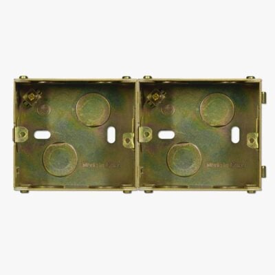 Jung UK metal back box, double