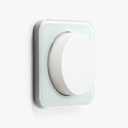 Berker R.1 White glass dimmer switch