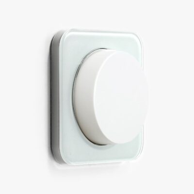 Berker R.1 White glass dimmer switch