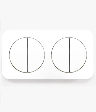 Berker R.1 White quadruple light switch