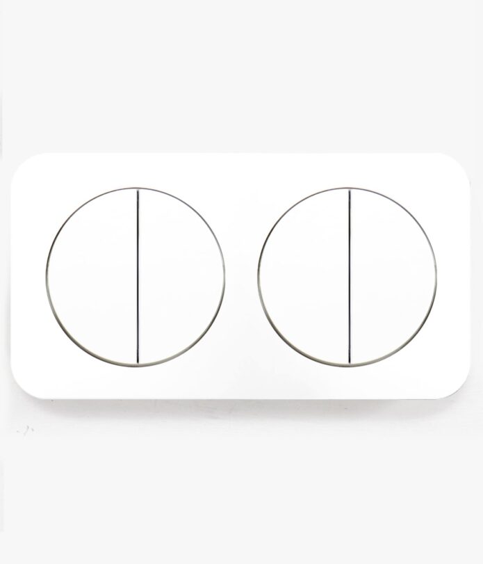 Berker R.1 White quadruple light switch