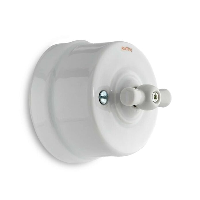Fontini Garby white porcelain switch