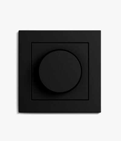 GIRA E2 Black dimmer switch