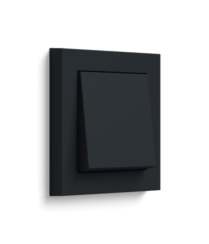 GIRA E2 matt black light switch