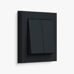 GIRA E2 matt black light switch