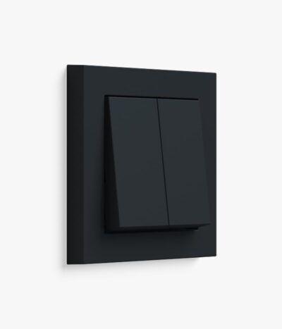 GIRA E2 matt black light switch