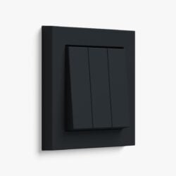 GIRA E2 matt black light switch