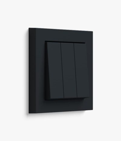 GIRA E2 matt black light switch